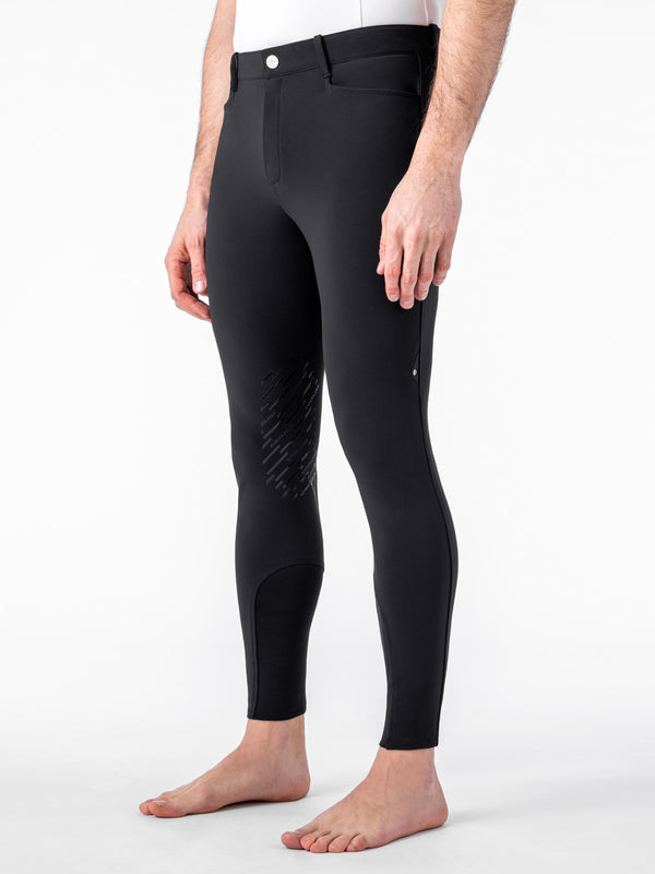 PANTALONI UOMO GRIP GINOCCHIO BARTEK NERO EQUILINE N08203