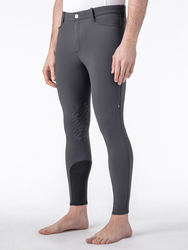 PANTALONI UOMO GRIP GINOCCHIO BARTEK GRIGIO EQUILINE N08203