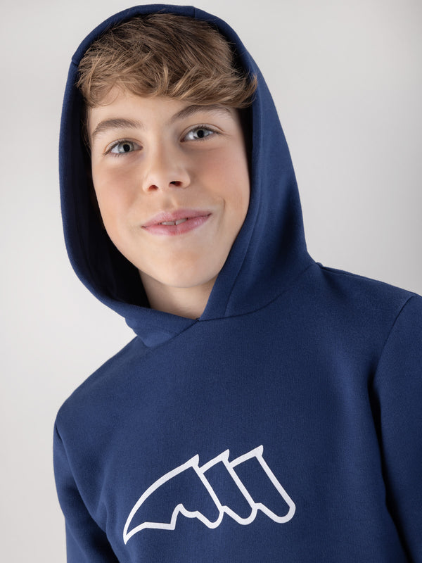 FELPA JUNIOR CON CAPPUCCIO CAPUC EQUILINE R00301 EQW25