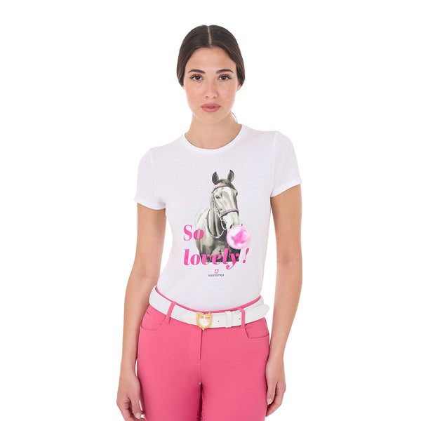 T-SHIRT DONNA SO LOVELY IN COTONE