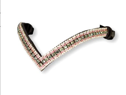 FRONTALINO SPARKS N BLINGS GREY ROSE BLACK