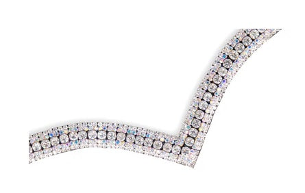 FRONTALINO SPARKS N BLINGS CRYSTAL RAINBOW BLACK