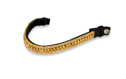 FRONTALINO SPARKS N BLINGS SHAPE GOLD BLACK