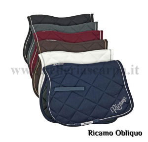 Immagine di SOTTOSELLA PERSONALIZZATO CON RICAMO EQUESTRO SS00535