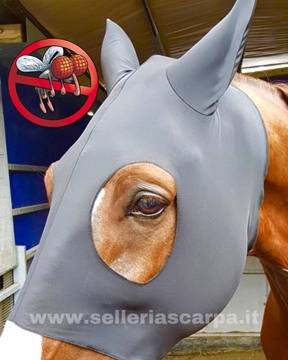 Immagine di MASCHERA ELASTICA IN LYCRA ANTIMOSCHE FLYMASK SELLERIA SCARPA