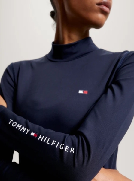 Immagine di MAGLIA DONNA TERMICA BASELAYER BLU TOMMY HILFIGER TH08WLST432 (THW24)